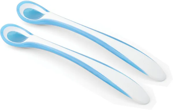 EasyEating blå - 2 termosensitive skjeer