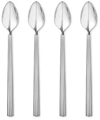 Georg Jensen Bernadotte caffe latte skjesett, 4 stk