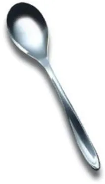 Teskje P1, rustfritt stål, 12,3 cm, 12 stk.